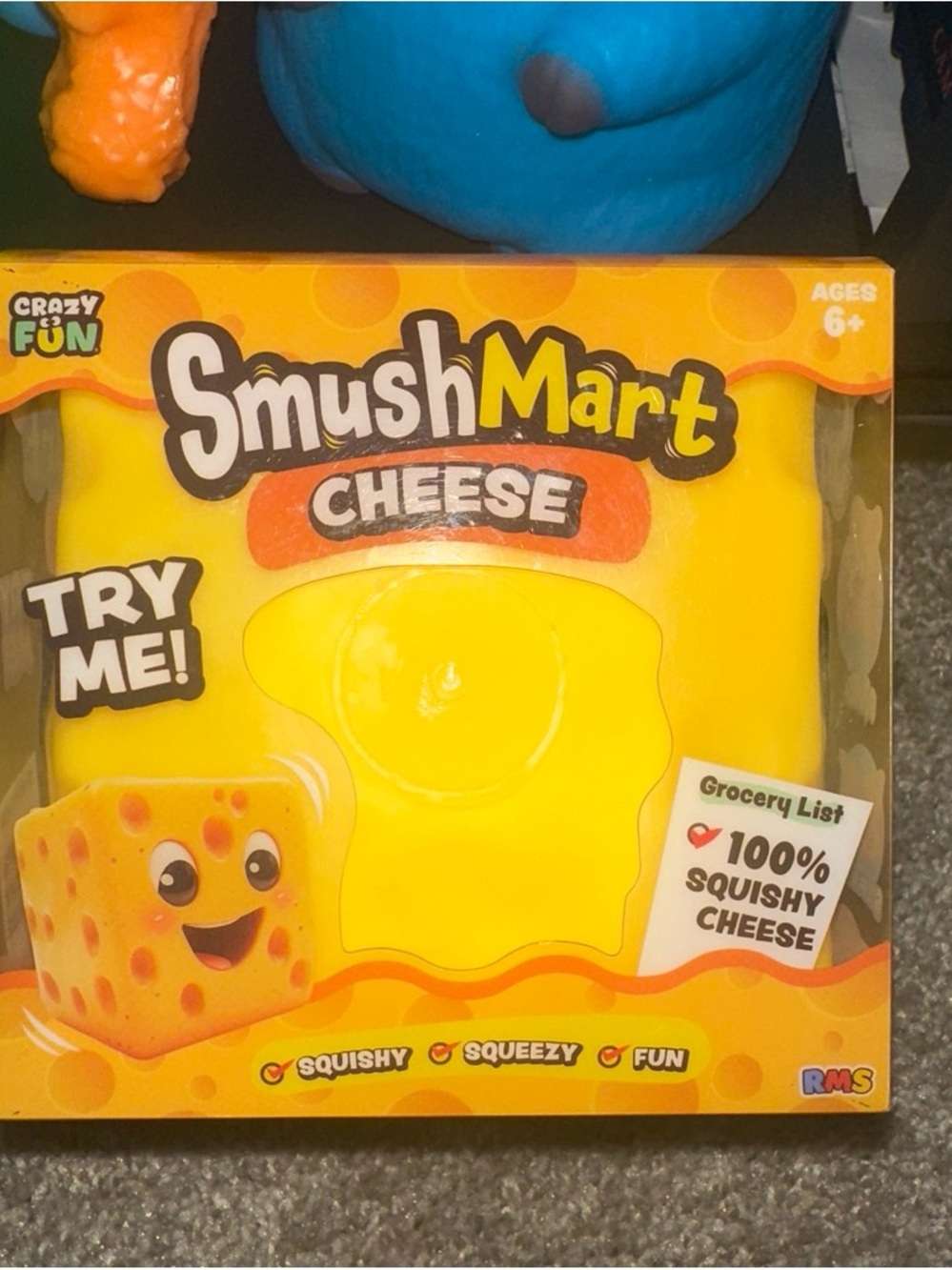 SmushMart Cheese Squishy Toy - Yellow by
